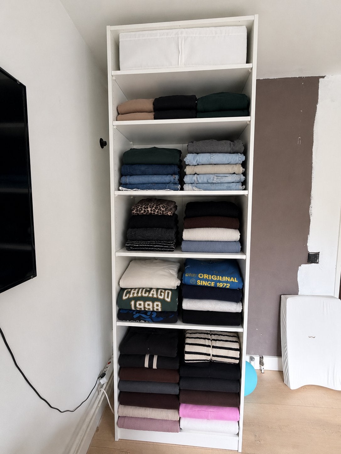 Witte open ikea pax kast met 8 vakken, Huis en Inrichting, Kasten | Kledingkasten, Ophalen, Gebruikt, 200 cm of meer, 50 tot 100 cm