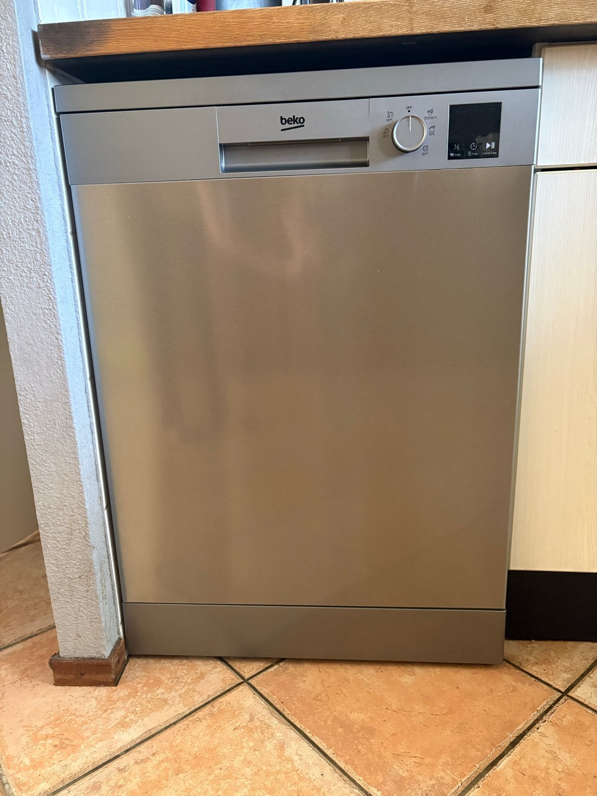 Beko vaatwasser - Zo goed als nieuw, Witgoed en Apparatuur, Ophalen, Gebruikt, 60 cm of meer, Eco programma