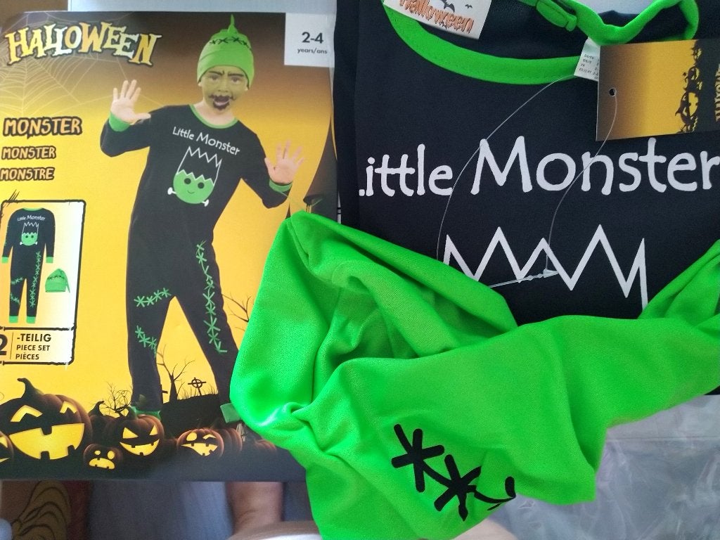 Lieve Monster outfit + muts mt 86 / 104, Ophalen of Verzenden, Nieuw, 104 of kleiner, Meisje