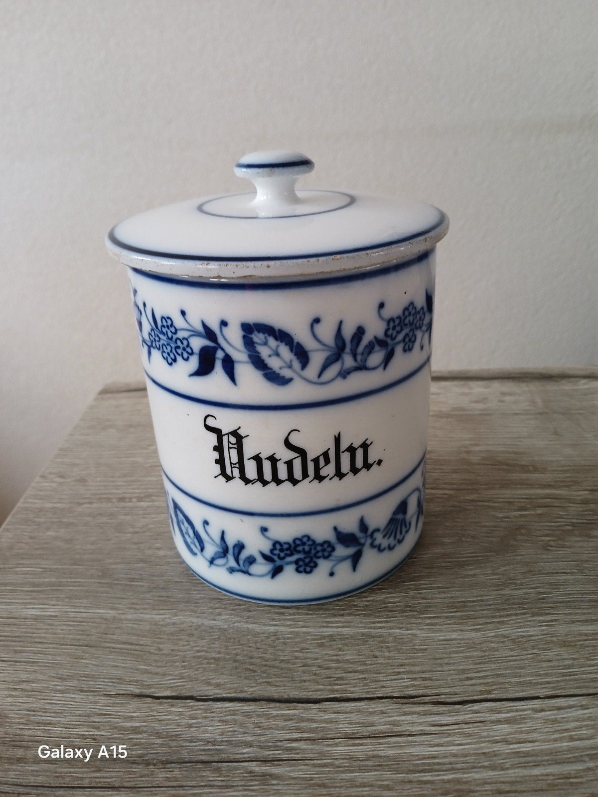 Waechtersbach Voorraadpot "Nudeln" - Blauw/Wit, Antiek en Kunst, Ophalen of Verzenden
