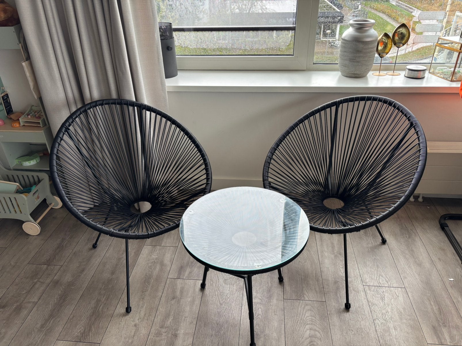 Terras set, Ophalen, Zo goed als nieuw, 2 zitplaatsen