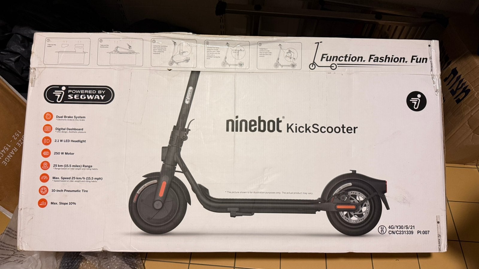 Ninebot Segway, Ophalen, Zo goed als nieuw, Elektrische step (E-scooter)
