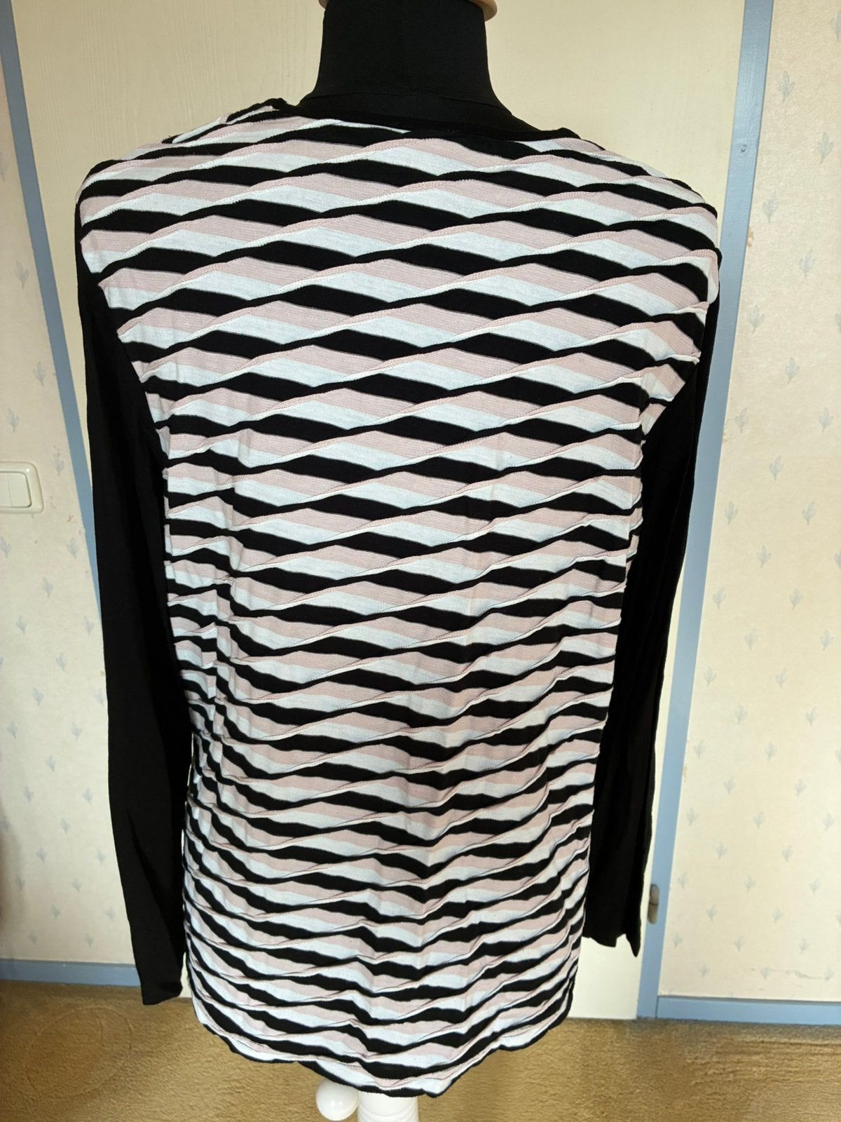 112 Gerry Weber shirt in maat 46, Kleding | Dames, Verzenden, Zwart, Maat 46/48 (XL) of groter, Zo goed als nieuw