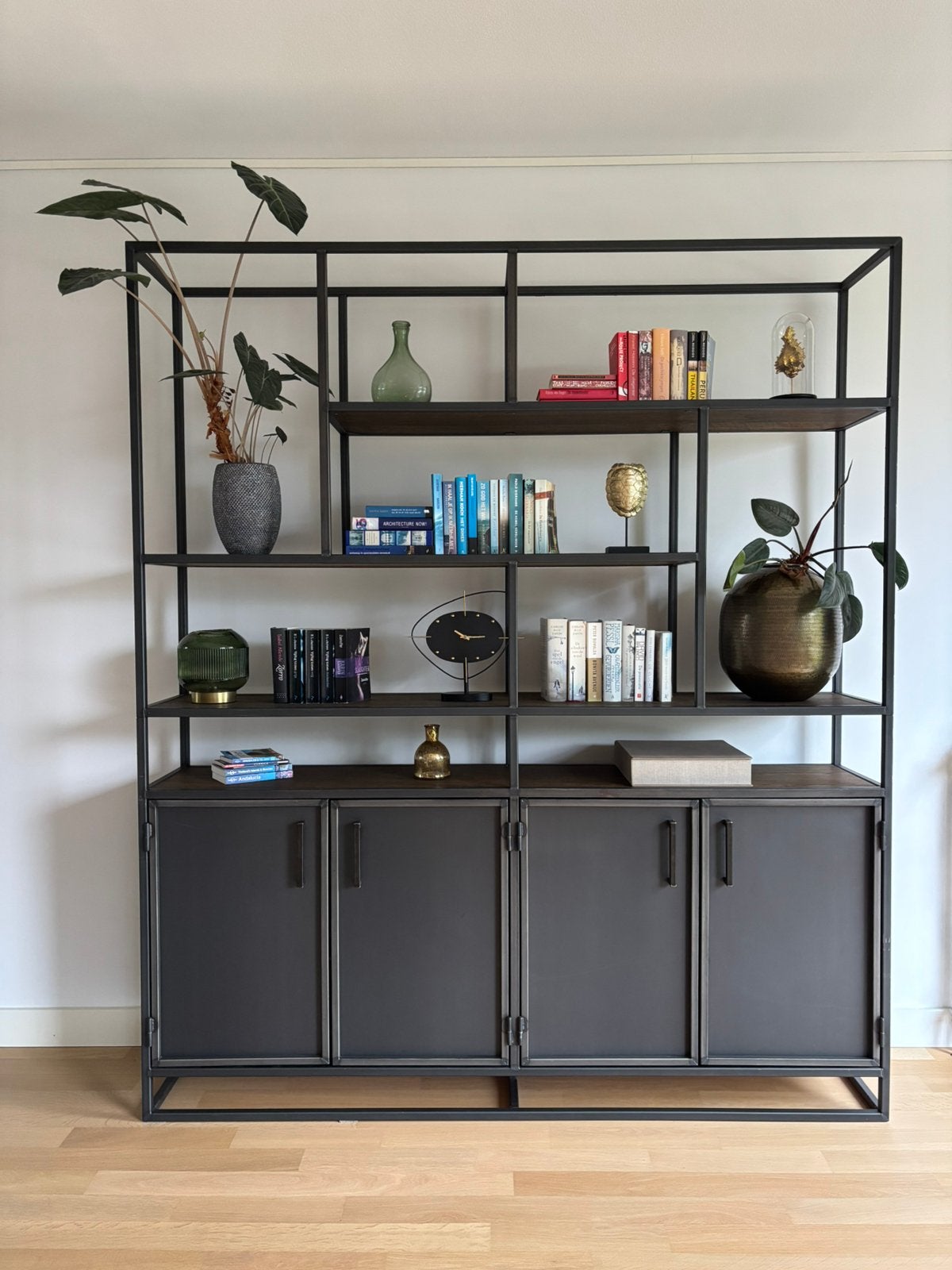 Unieke maatwerk stalen kast - industrieel design, Ophalen, Met deur(en), 200 cm of meer, Zo goed als nieuw