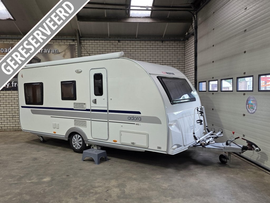 Adria Adria 492 UL / Enkele bedden / Cassette luifel / Mover, Caravans en Kamperen, Caravans, Schokbreker, Rondzit, Bedrijf, Adria