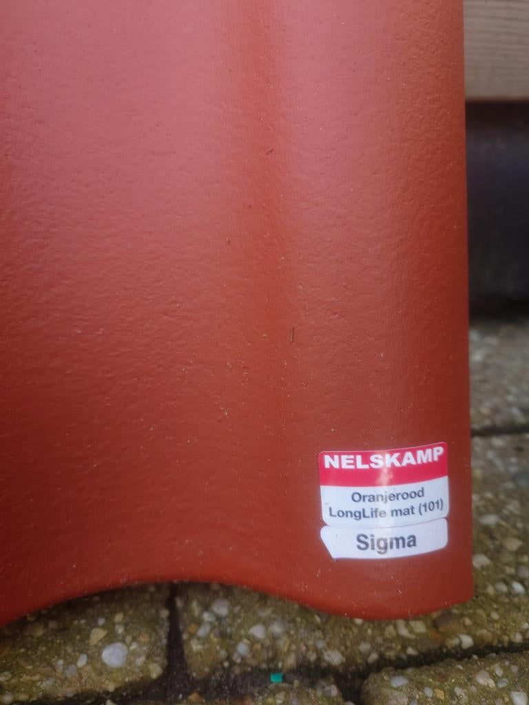 Dakpannen nelskamp sigma, Doe-het-zelf en Verbouw, Dakpannen en Dakbedekking, Ophalen, Steen of Klei, Zwart, Nieuw