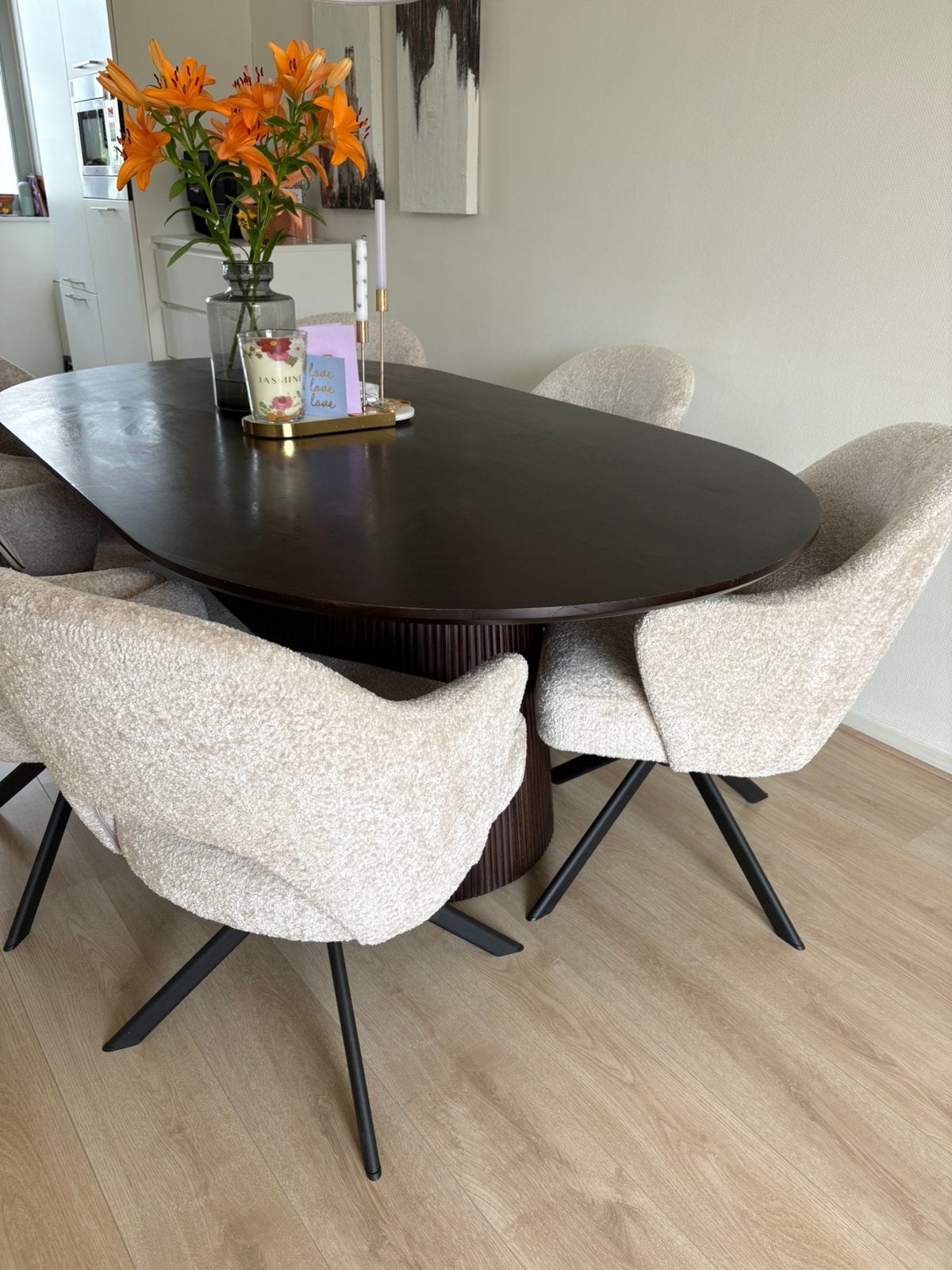 Mooie eettafel, Ophalen, Zo goed als nieuw, Rechthoekig, 50 tot 100 cm
