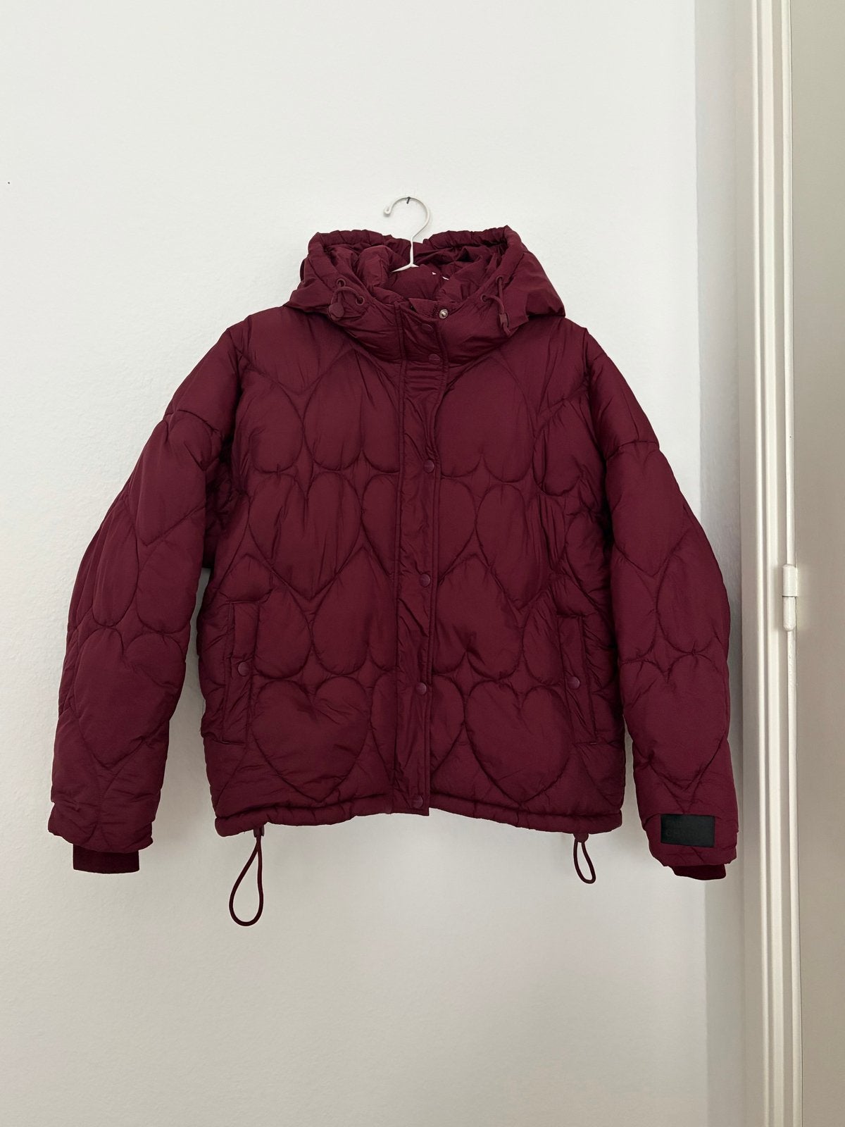Fabienne Chapot Puffer Jas Hartjes Maat 36, Ophalen of Verzenden, Zo goed als nieuw, Maat 36 (S), Rood