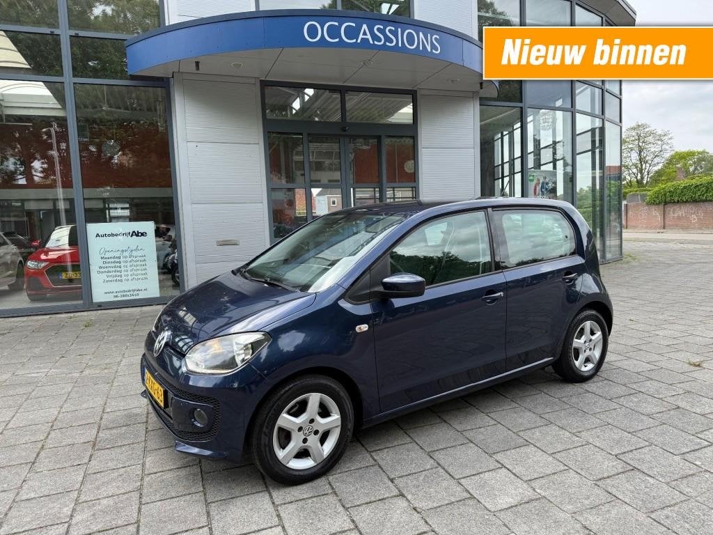 Volkswagen UP 1.0 MOVE UP! BLUEM-5DEURS-LMV-AIRCO-NAVI-ORIG, Auto's, Voorwielaandrijving, Euro 5, Gebruikt, Origineel Nederlands