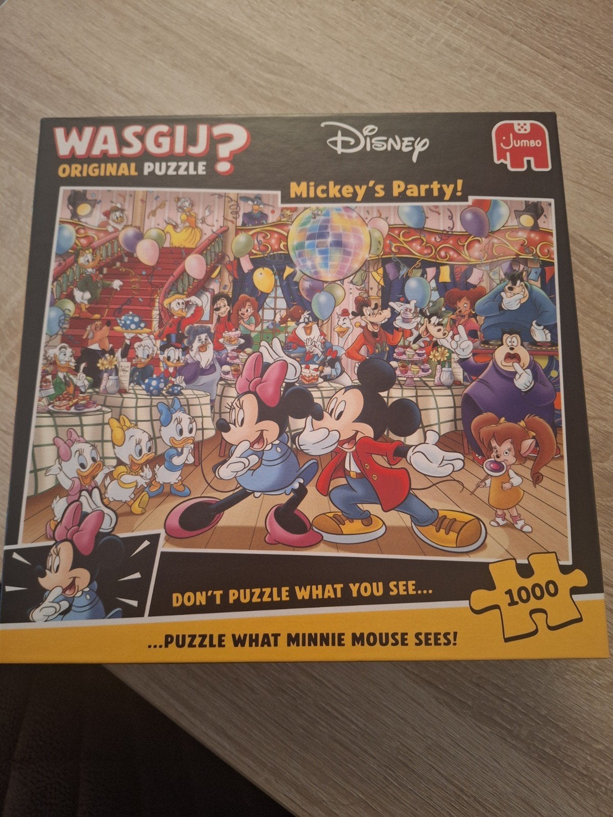 Wasgij Disney Mickey's Party 1000 stukjes legpuzzel, Ophalen, 500 t/m 1500 stukjes, Zo goed als nieuw, Legpuzzel
