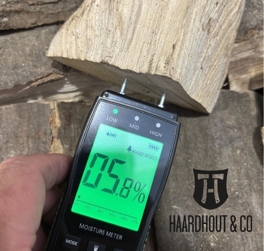 Ovengedroogd haardhout op pallets, Minder dan 3 m³, Ophalen, Overige houtsoorten, Blokken