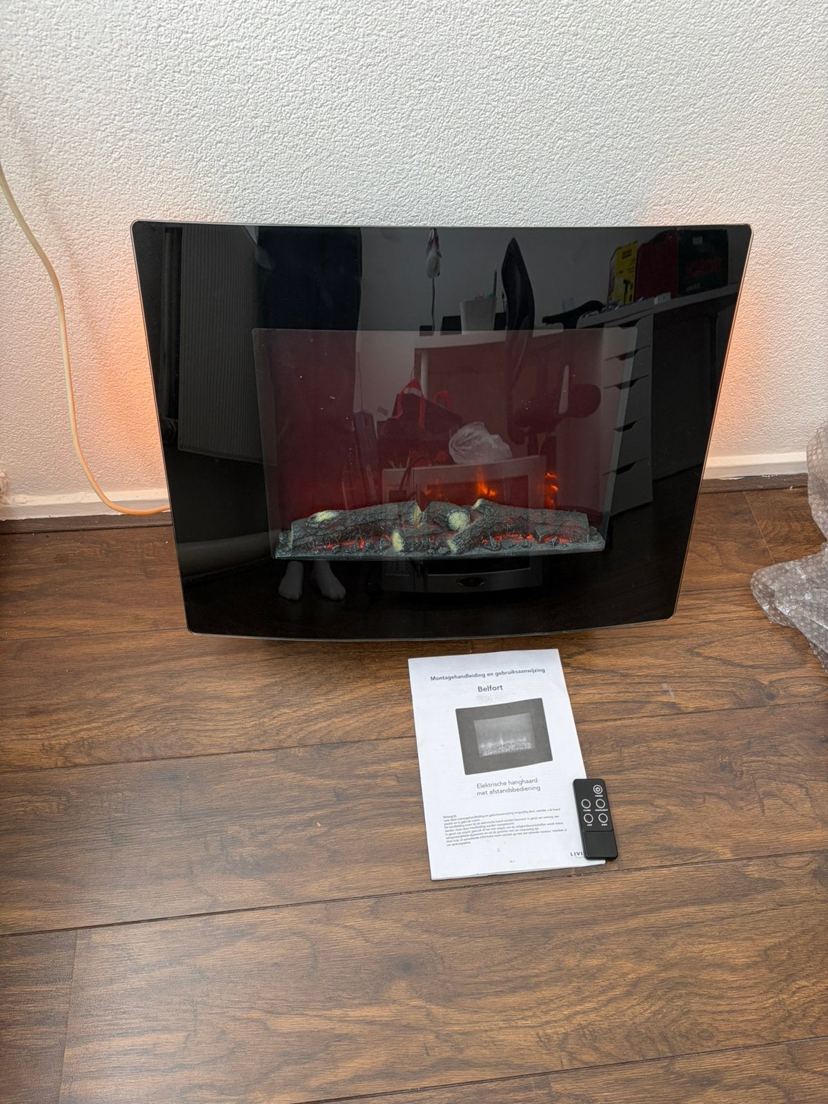 Elektrisch haard, Ophalen, Zo goed als nieuw, Hangende haard, Elektrische haard