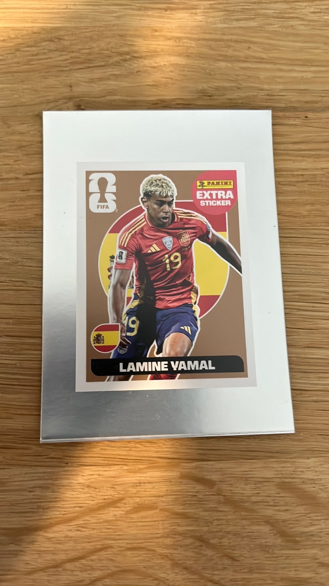 Lamine Yamal Extra Sticker - Brons, Ophalen of Verzenden, Zo goed als nieuw, Sticker