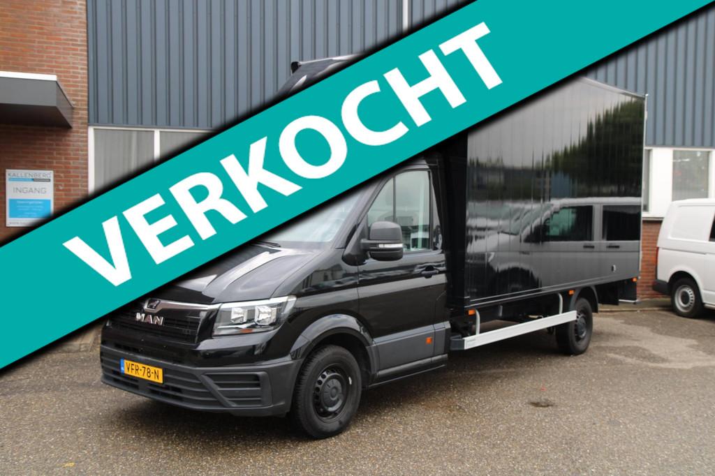 MAN TGE 35 2.0 140PK Automaat / Bakwagen / *LAADKLEP*/ 21m3, Stof, Gebruikt, Euro 6, 4 cilinders