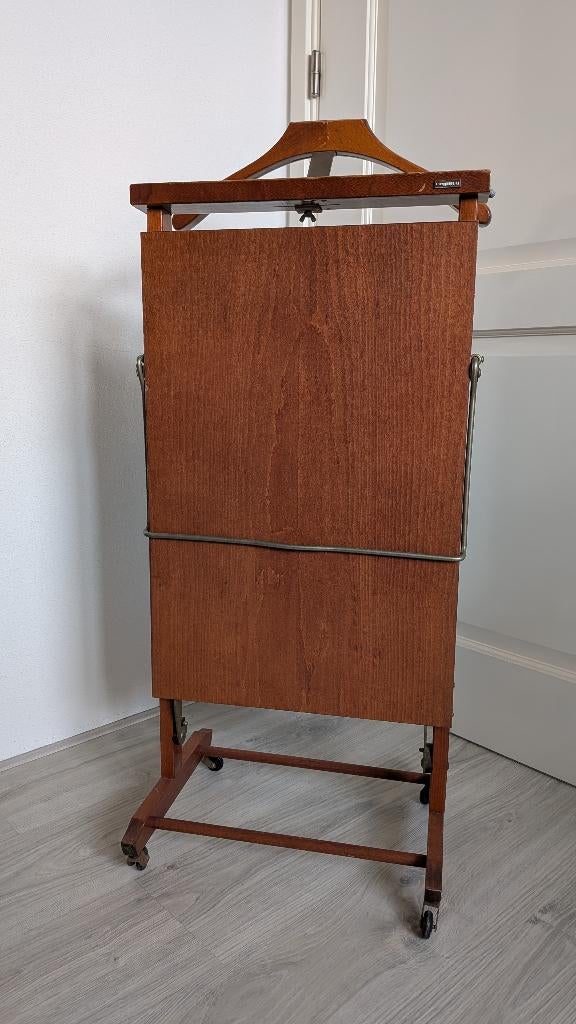 Vintage houten dressboy Fratelli Reguitti jaren '50/'60, Ophalen, Met wielen, Gebruikt