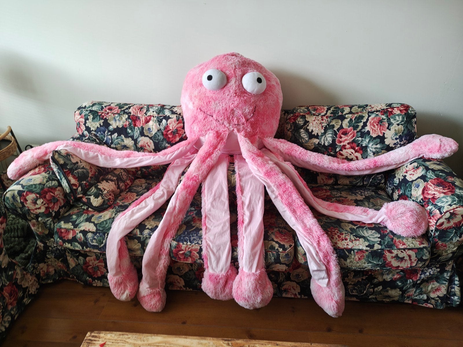 octopus honden speeltje pluche rose, Ophalen of Verzenden, Knuffels