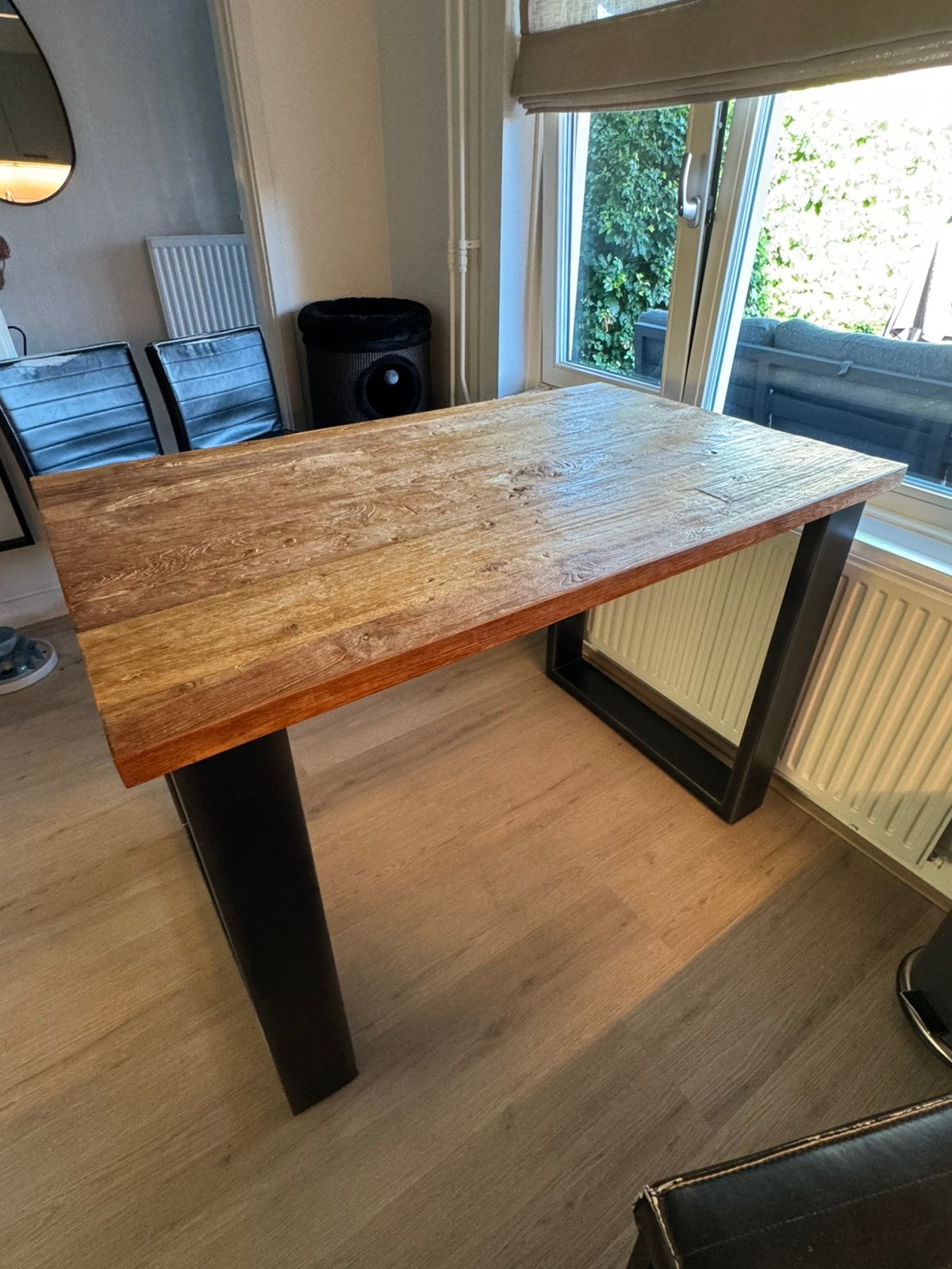 Robuste bartafel, Huis en Inrichting, Tafels | Eettafels, Gebruikt, 100 tot 150 cm, Rechthoekig, 50 tot 100 cm