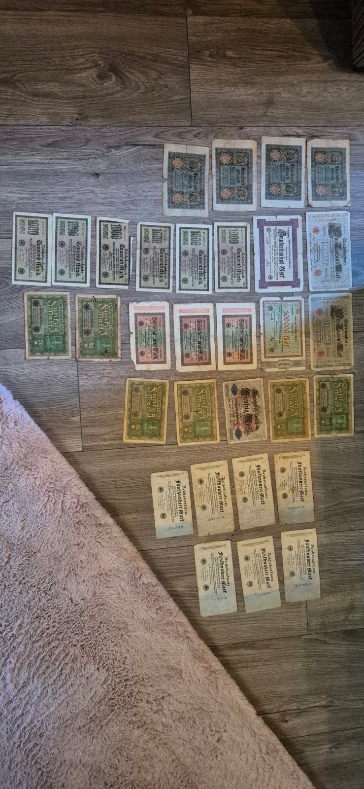Collectie oude bankbiljetten: Duitsland en Oostenrijk, Verzenden