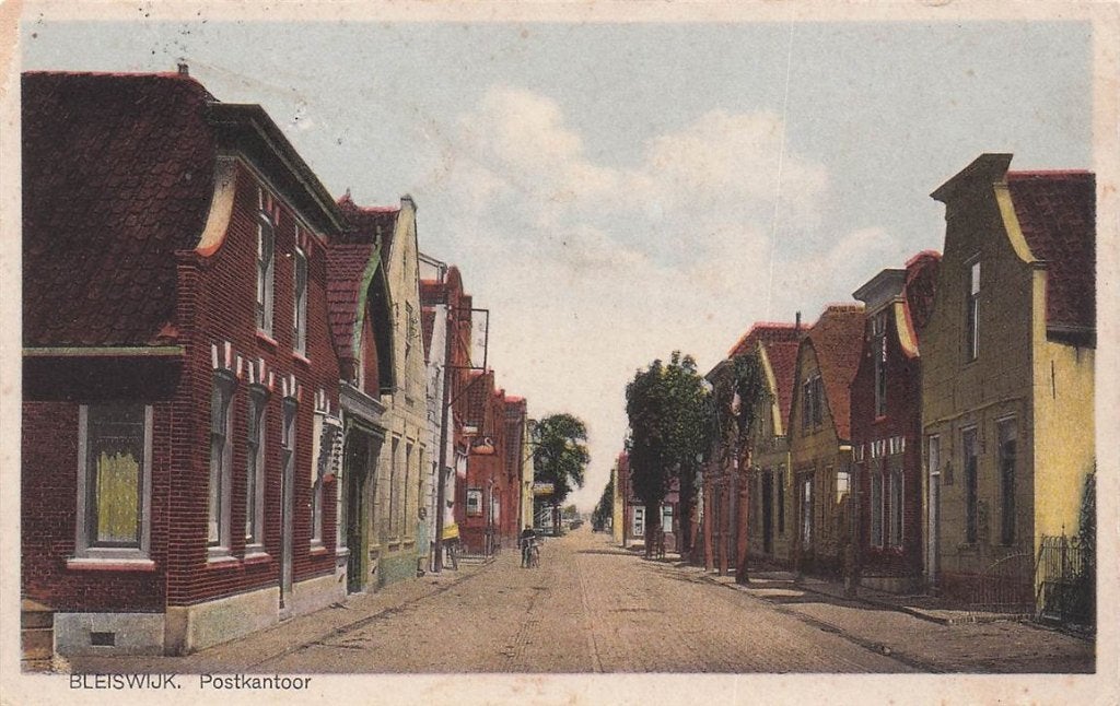 702-409-035 Bleiswijk Postkantoor, Verzamelen, Ansichtkaarten | Nederland, Verzenden, Voor 1920, Zuid-Holland