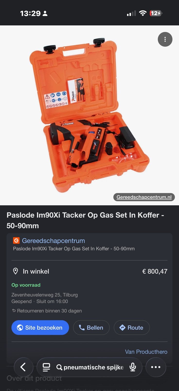 Te koop!! 2 x  paslode lm90x1  spijkerpistolen/ tackers, Ophalen of Verzenden, Tacker/nietmachine, Paslode@outlook.com, Jensmeraaklaan 14