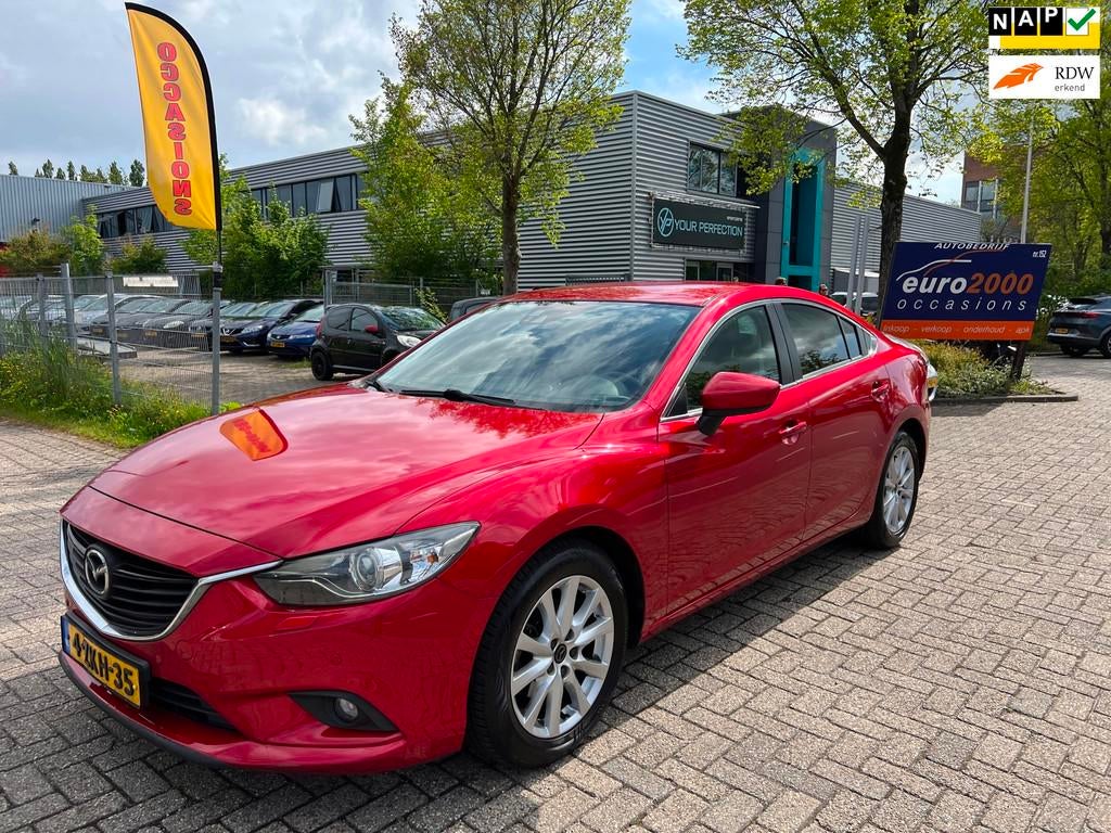 Mazda 6 2.2D Skylease+ - NAVIGATIE - KEYLESS - LUXE !, Auto's, Voorwielaandrijving, Gebruikt, 4 cilinders, 150 pk