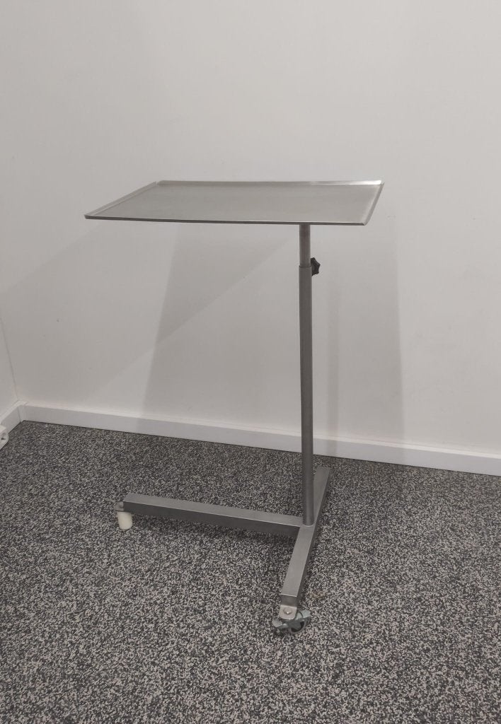Instrumenten aanreiktafel RVS, Ophalen, Metaal of Aluminium, 55 tot 75 cm, Zo goed als nieuw