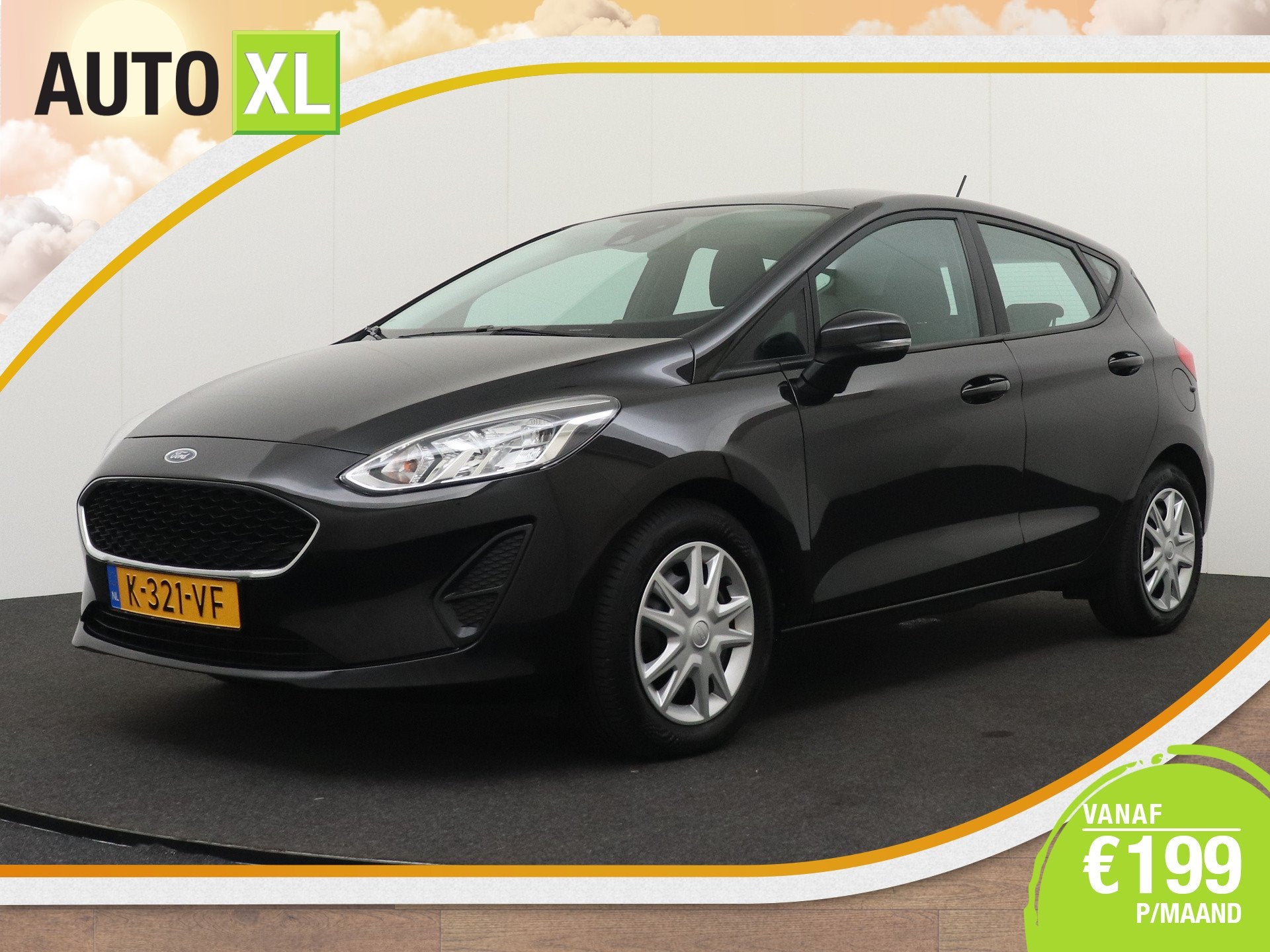 Ford Fiesta 1.0 94 PK Connected Carplay Cruise DAB Bluetooth, Voorwielaandrijving, 94 pk, Stof, Gebruikt