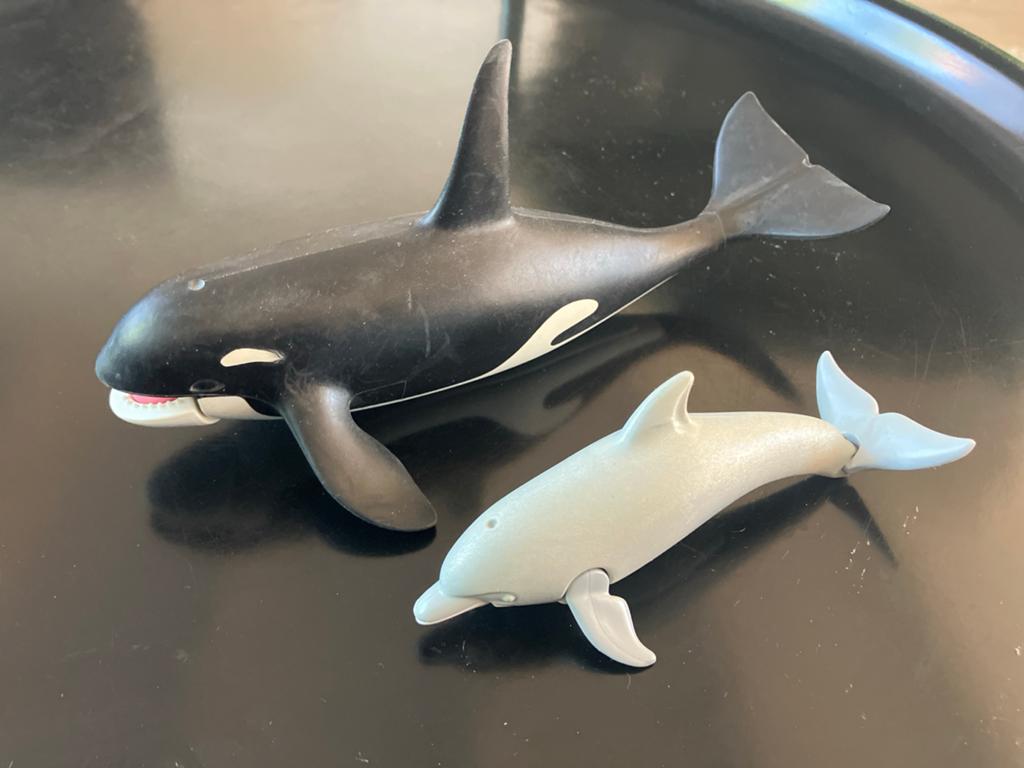 Playmobil Orka en Dolfijn - Vintage Speelgoed, Ophalen of Verzenden, Gebruikt, Los playmobil