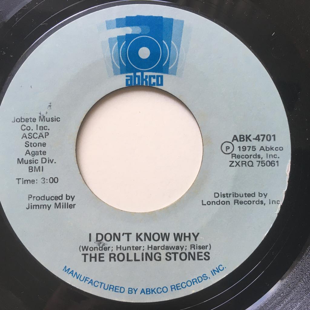 US24Y rolling stones I don't know why '75 USA €15, 7 inch, Single, Ophalen of Verzenden, Rock en Metal