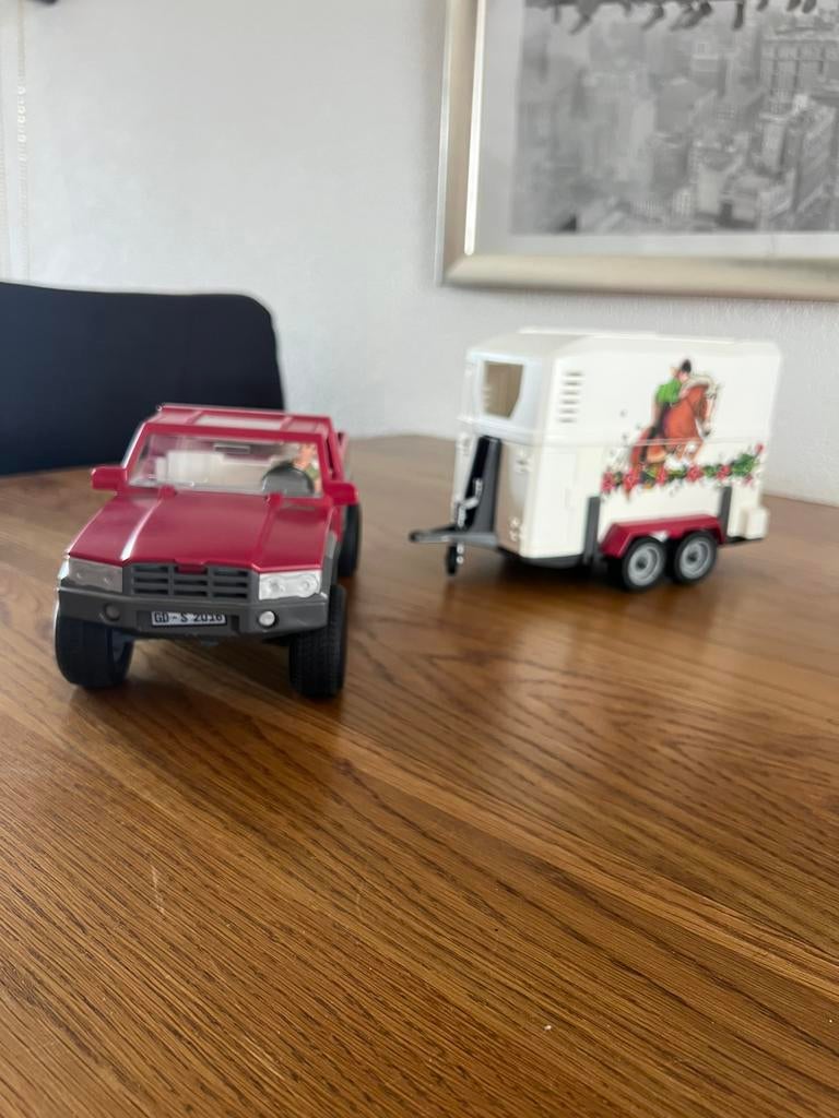 Te koop paardentrailer van schleich, Ophalen of Verzenden, Zo goed als nieuw