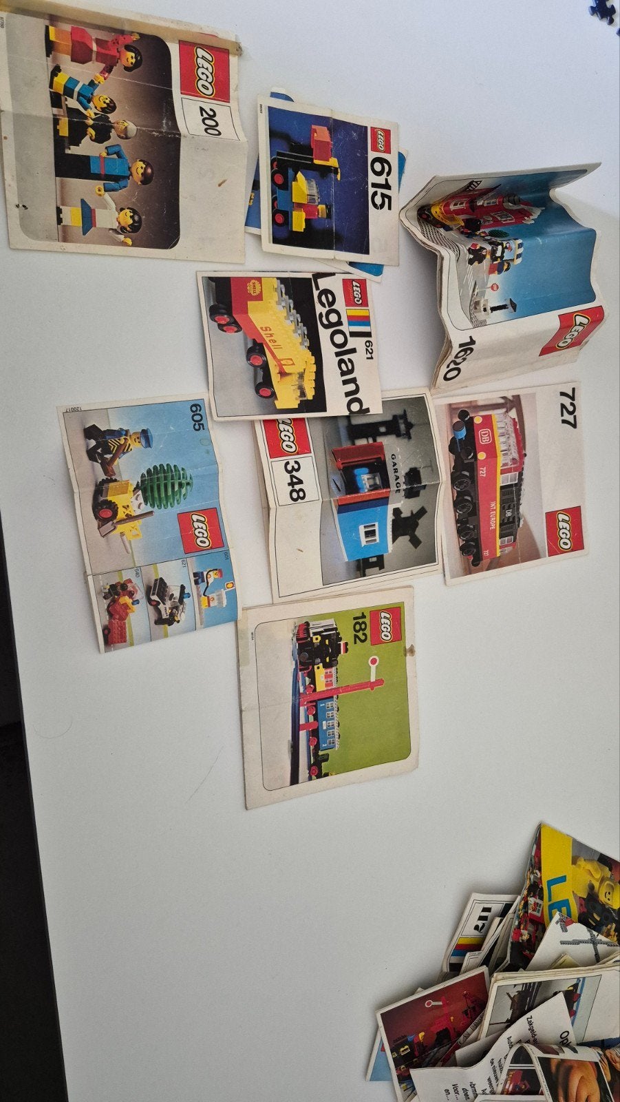 Partij Vintage LEGO Instructieboekjes & Catalogi,Jaren 70/80, Gebruikt, Overige thema's, Lego, Overige typen