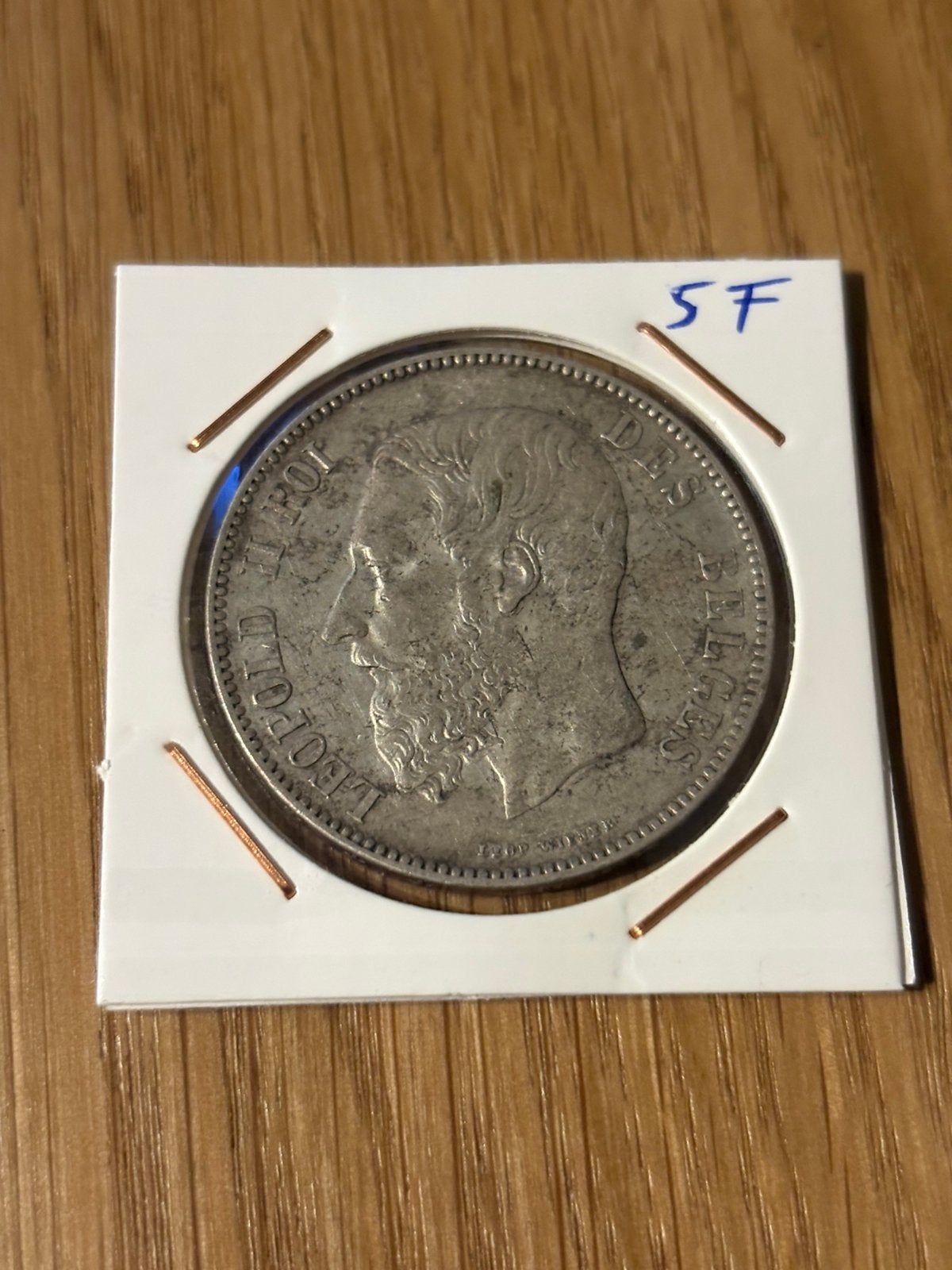 Belgie 5 frank 1873, Postzegels en Munten, Zilver, Ophalen of Verzenden, Losse munt, Zilver