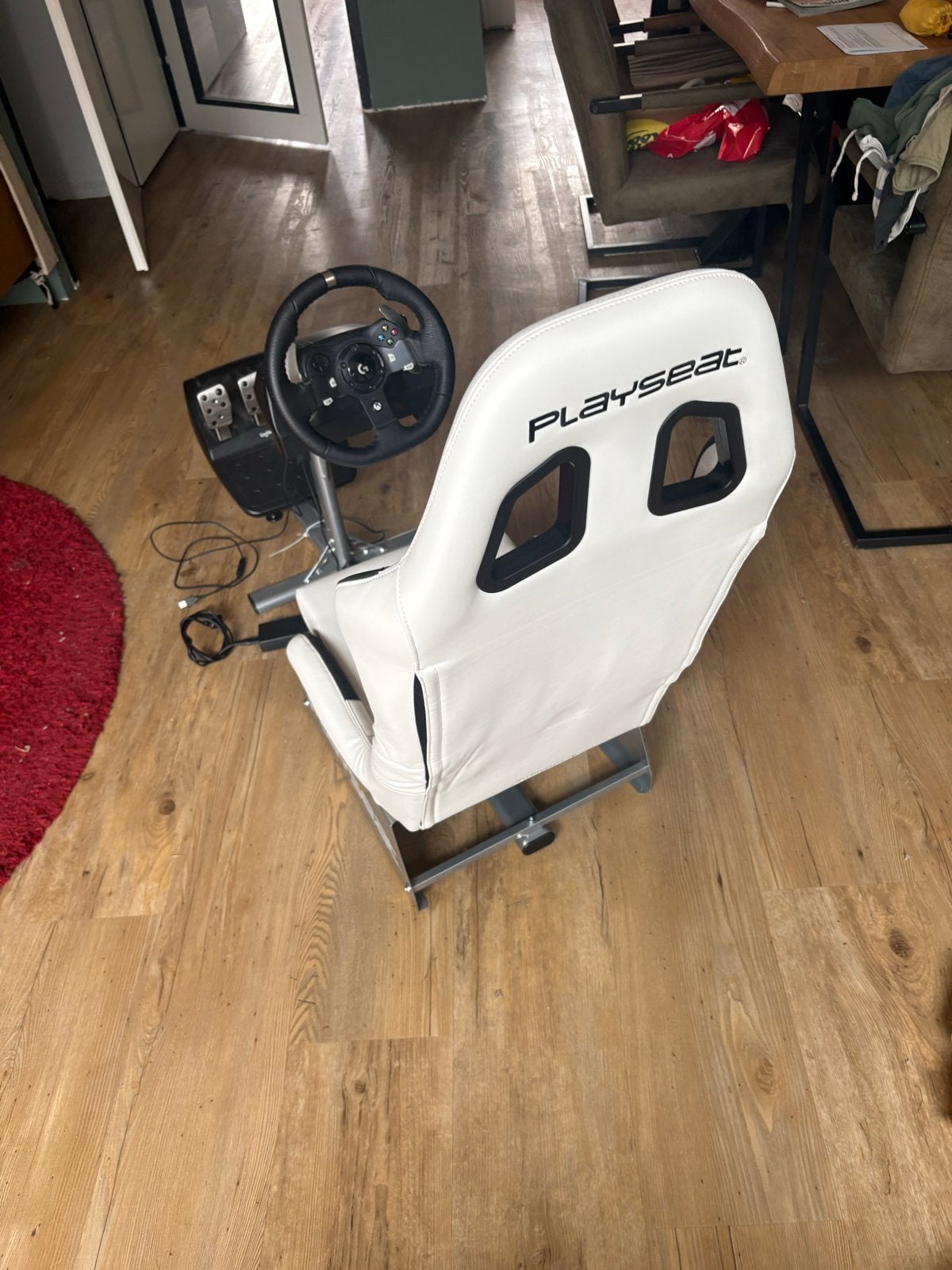 Complete Playseat simulator met 920 Logitech stuur en pedale, Ophalen, Racestoel, Gebruikt, Playseat