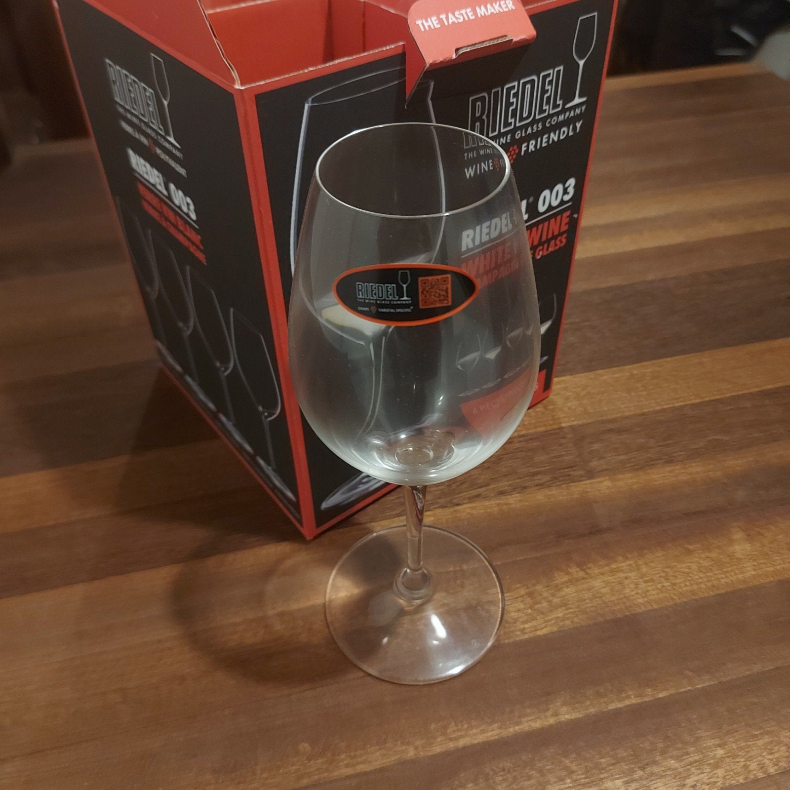 Nieuwe Riedel Wine Friendly 003 Witte Wijn/Champagne Glazen, Glas of Glazen, Nieuw, Ophalen of Verzenden, Glas