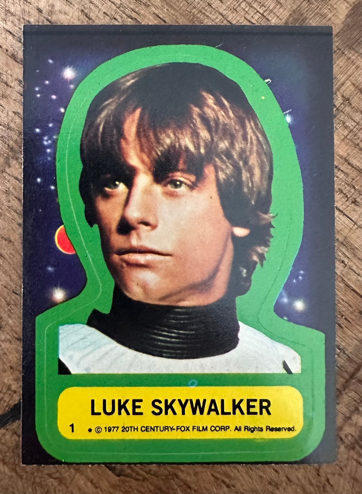 Luke Skywalker verzamelkaart (Star Wars 1977), Ophalen, Zo goed als nieuw, Actiefiguurtje