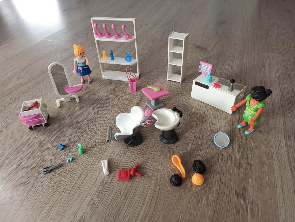 Playmobil Kapsalon Set 5487, Ophalen of Verzenden, Zo goed als nieuw, Complete set