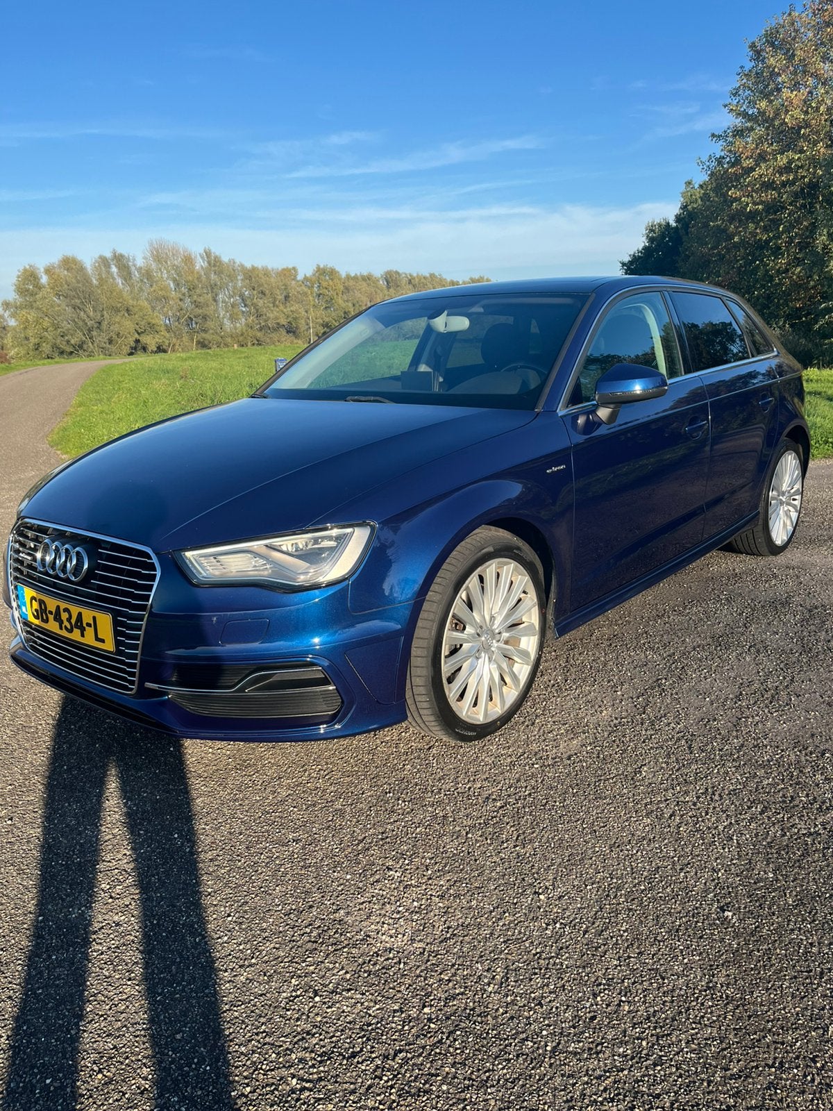 Audi A3 Sportback 1.4 e-tron Ambition Pro Line Plus Panorama, Stof, Zwart, 4 cilinders, Blauw
