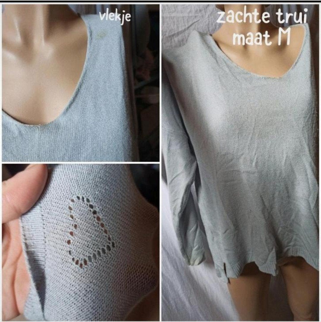 blauwe trui, Ophalen of Verzenden, Gedragen, Maat 38/40 (M), Blauw