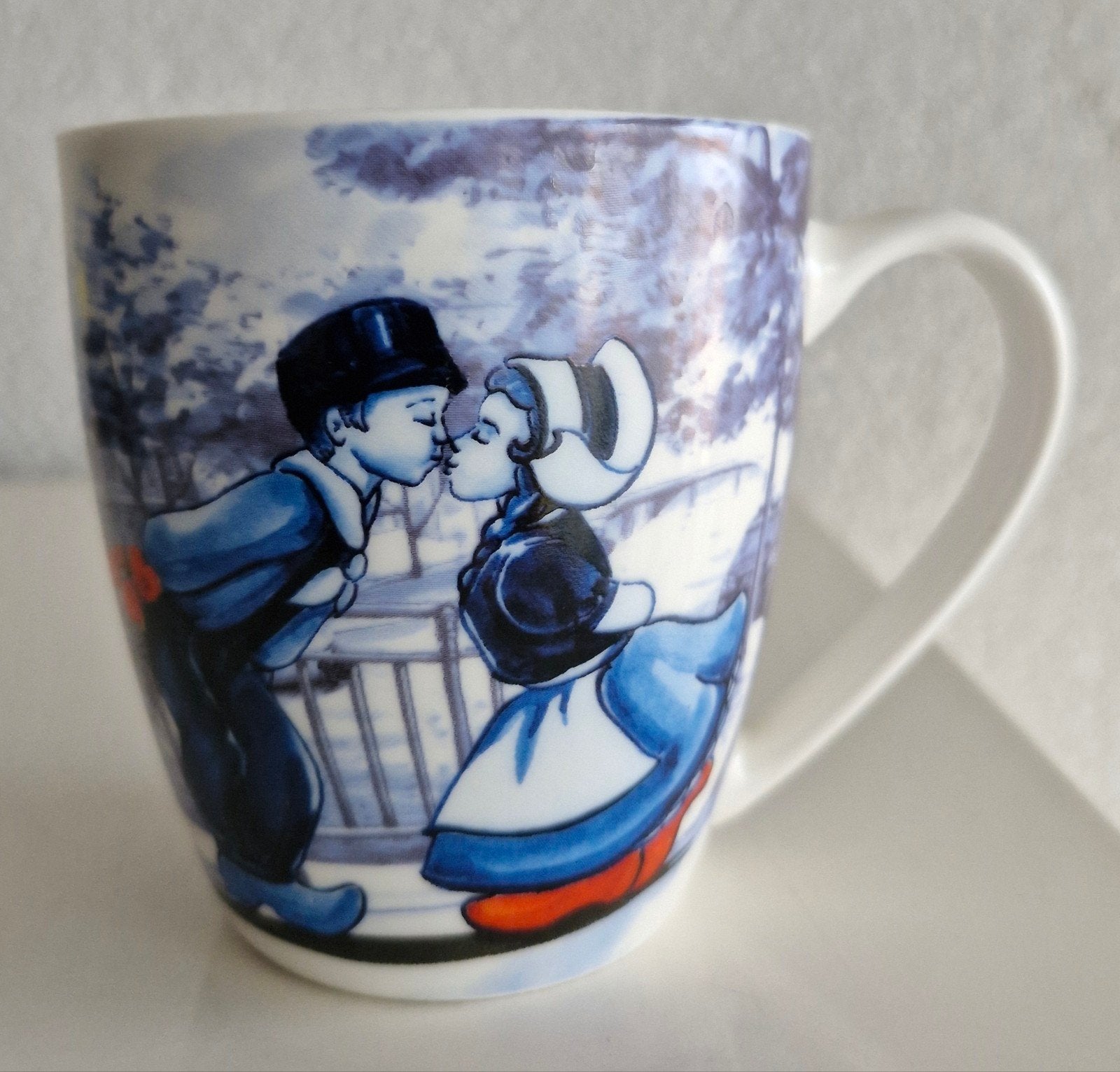 Beker Heinen Delfts Blauw, Ophalen of Verzenden, Zo goed als nieuw, Overige stijlen, Kop(pen) en/of Schotel(s)