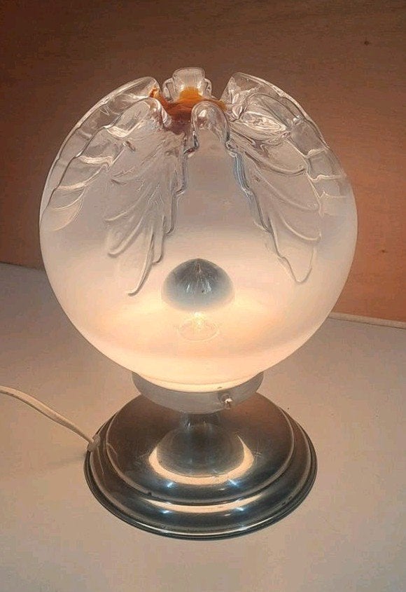 Tafellamp Italiaanse Mazzega Murano bol,lees de beschrijving, Ophalen of Verzenden, Glas