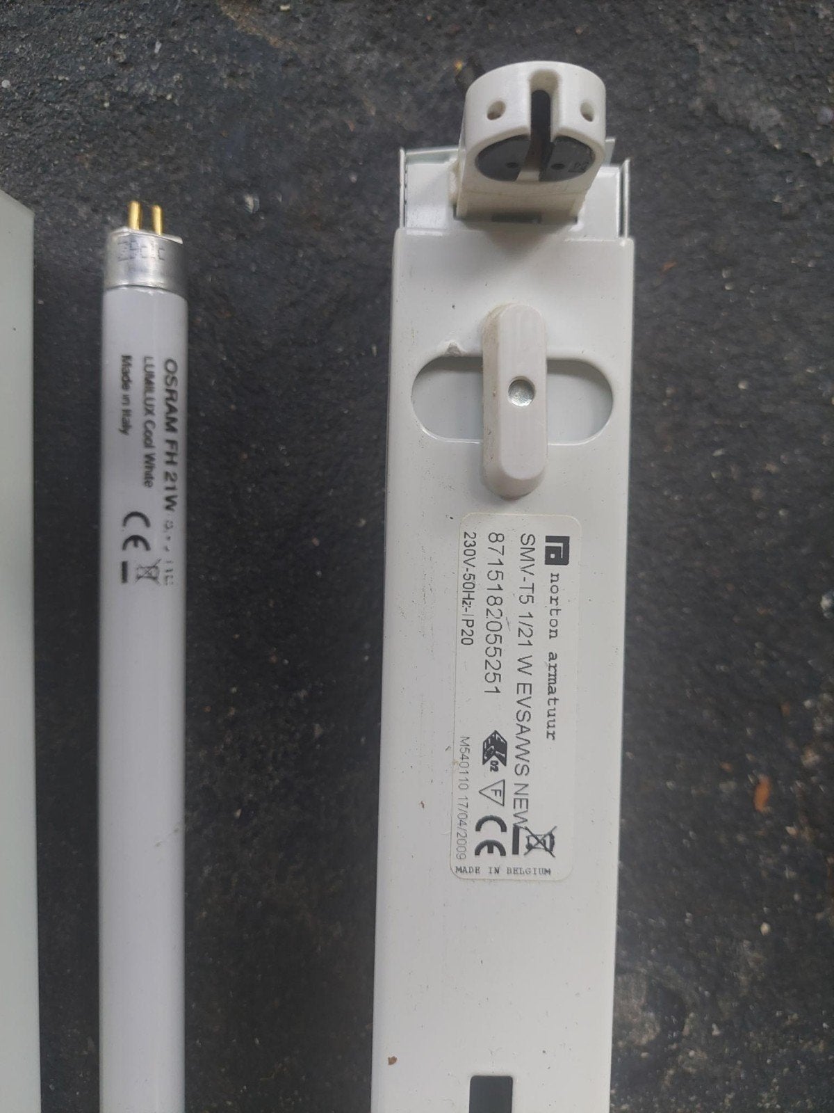 Norton armatuur en tl lampen 4x, Ophalen, Gebruikt, Osram, Overige fittingen