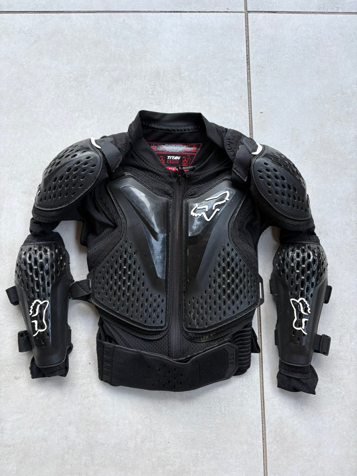 Fox motocross bescherming vest bodyprotector kind jeugd, Motoren, Ophalen of Verzenden, Tweedehands, Kinderen, Motorcrosskleding