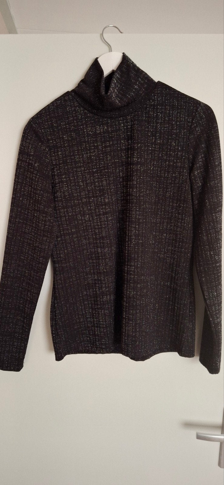 Zwarte coltrui met glitter van Accuraro, maat L, Kleding | Dames, Zwart, Maat 42/44 (L), Accuraro, Ophalen of Verzenden