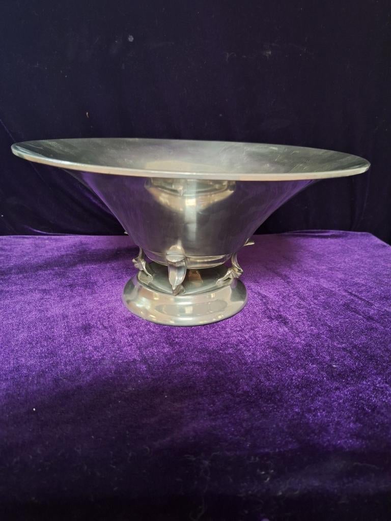 Zweedse art deco tinnen schaal van Svenskt Tenn, 1935, Ophalen of Verzenden
