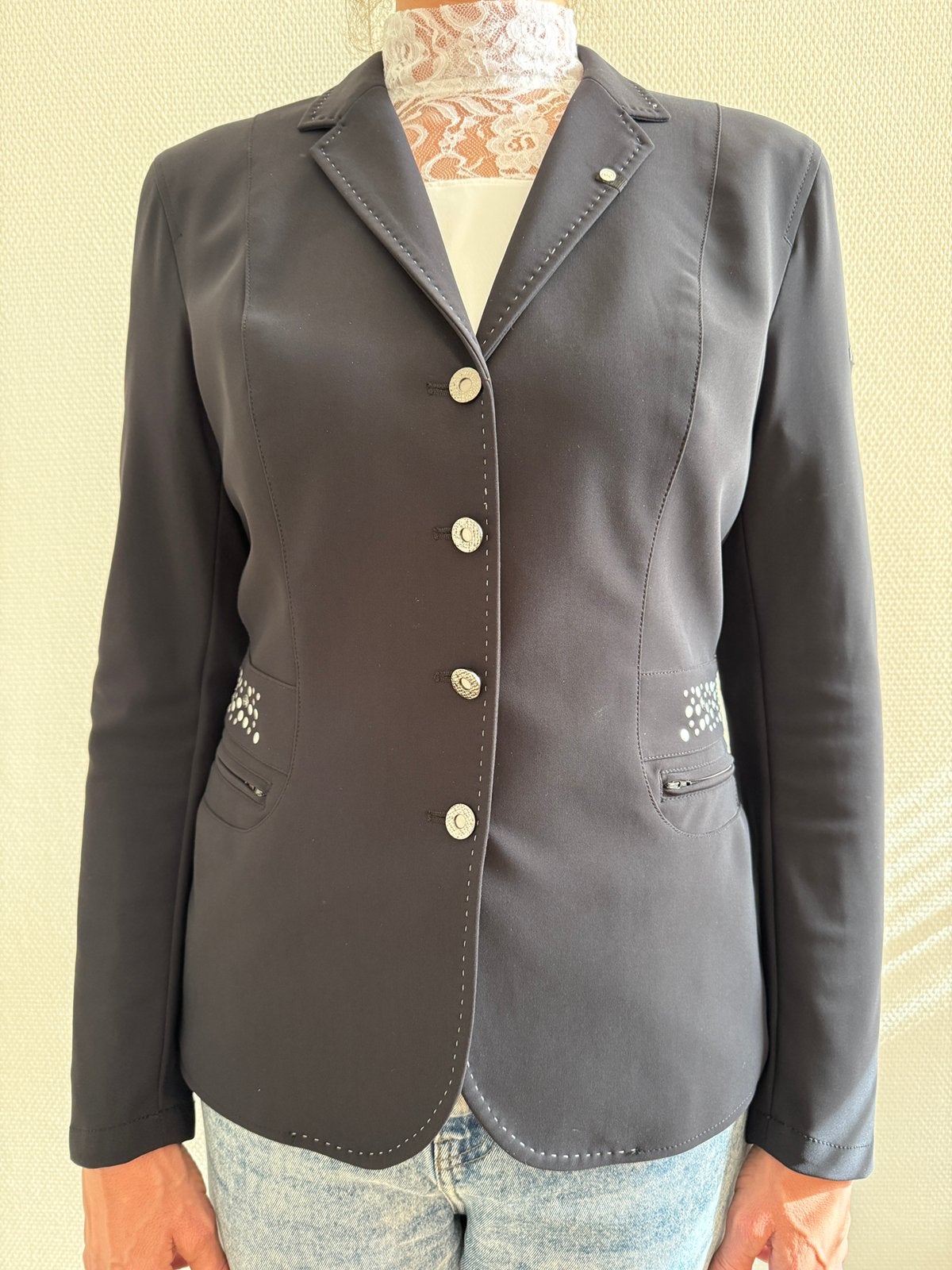 Pikeurrijjasje maat 42, Dieren en Toebehoren, Paardrijkleding, Dressuur, Ophalen of Verzenden, Zo goed als nieuw, Dames