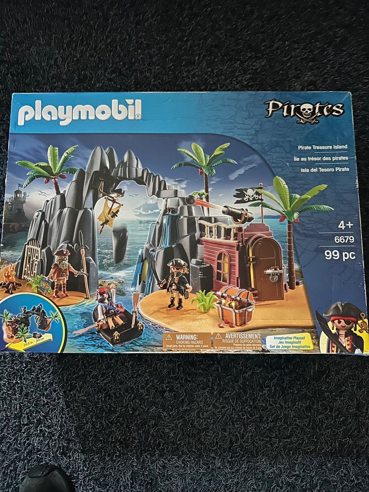 Playmobil Piraten Schateiland 6679 - Zo goed als nieuw, Pirates, Gebouw, Complete set, Ophalen of Verzenden