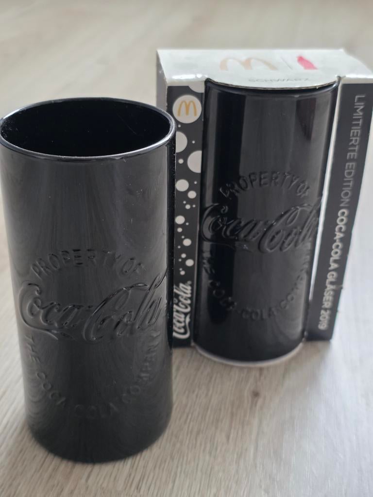 Coca-Cola McDonald's Limited Edition Glas Zwart 2019, Ophalen of Verzenden, Nieuw, Gebruiksvoorwerp