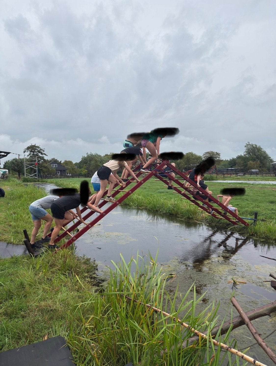 Klimrekken voor Mudrun, Obstacle run  of sportruimte, Ophalen, Gebruikt