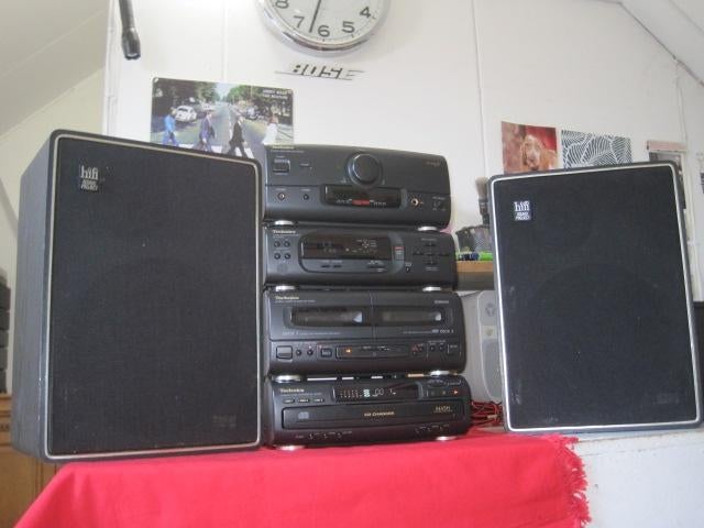 TECHNICS MIDISET MET CD WISSELAAR + PHILIPS BOXEN, Losse componenten, Ophalen, Overige merken, Tuner of Radio