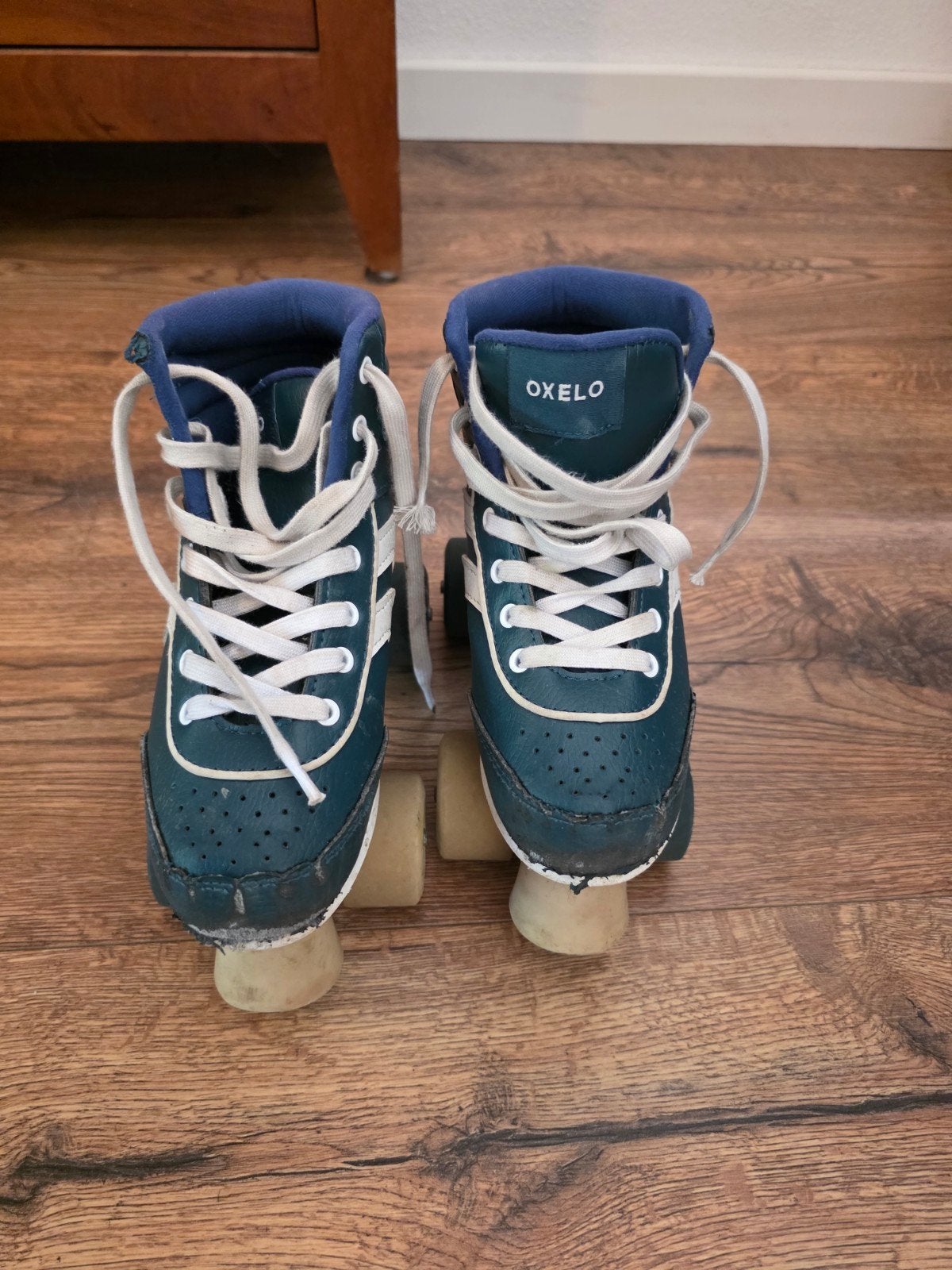 Oxelo rolschaatsen - Maat 35 - Blauw/Wit, Ophalen, Gebruikt, Kinderen